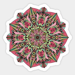 Hand Drawn Meditation Mandala Sticker